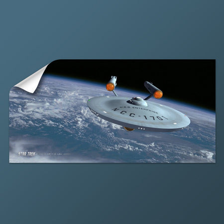 Star Trek: The Original Series Ships of the Line Assignment Earth Removable Wall Peel - Paramount Shop