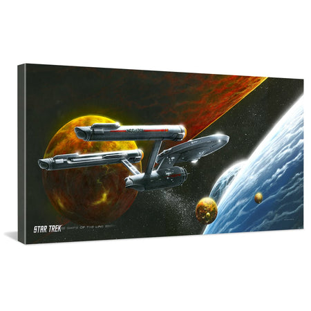 Star Trek: The Original Series Ships of the Line Oceans of Blue and Seas of Fire Traditional Canvas - Paramount Shop