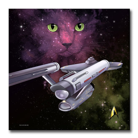 Star Trek: The Original Series Space Cat Premium Gallery Wrapped Canvas - Paramount Shop