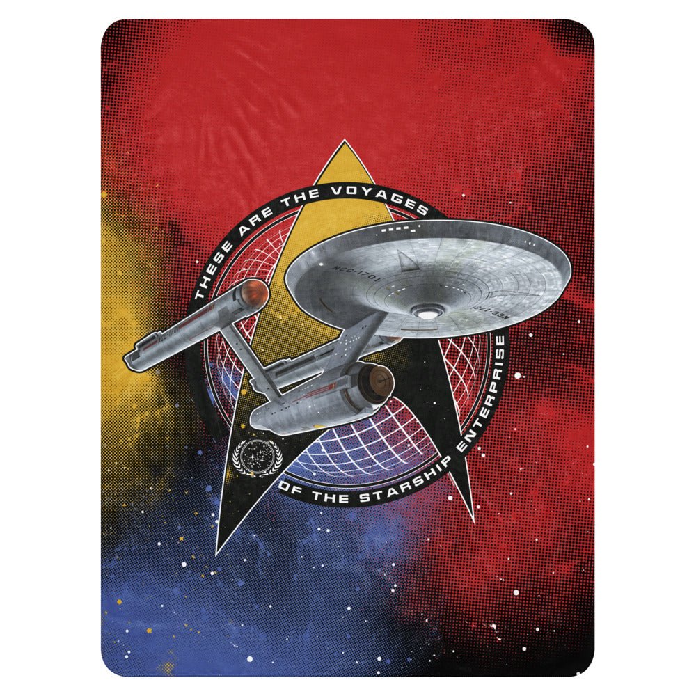 Star Trek: The Original Series These Are The Voyages Sherpa Blanket - Paramount Shop