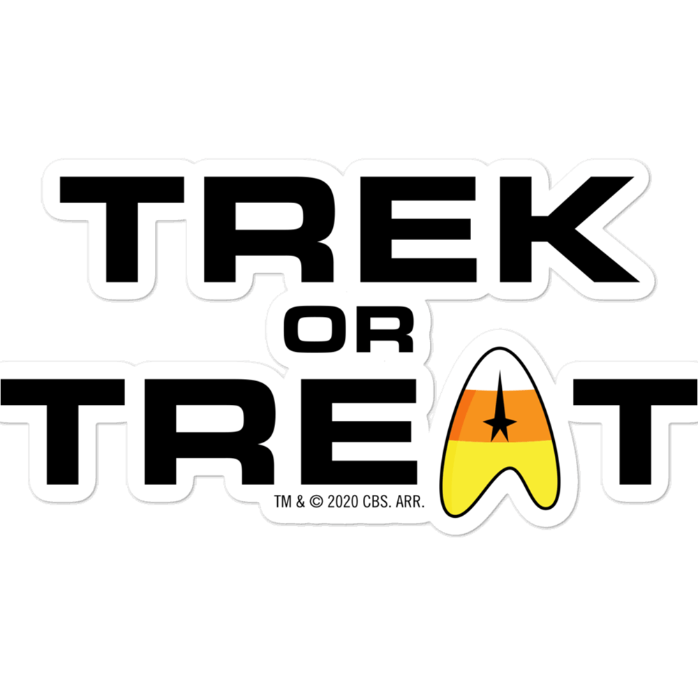 Star Trek: The Original Series Trek or Treat Die Cut Sticker - Paramount Shop
