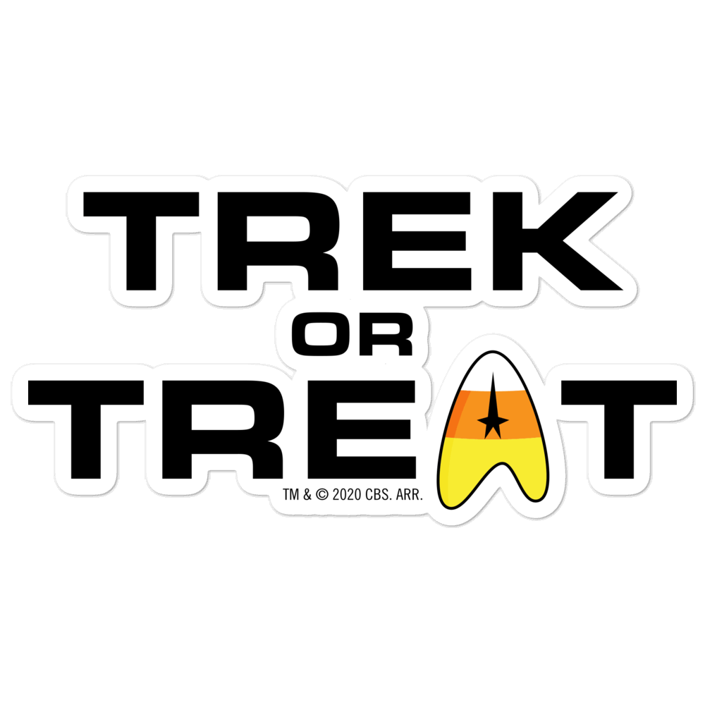 Star Trek: The Original Series Trek or Treat Die Cut Sticker - Paramount Shop