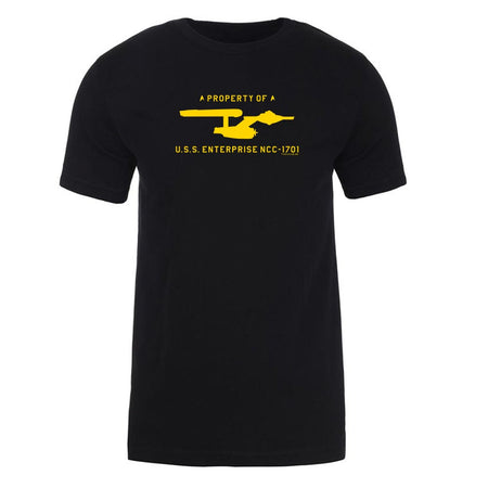 Star Trek: The Original Series U.S.S. Enterprise Property of Profile Adult Short Sleeve T - Shirt - Paramount Shop