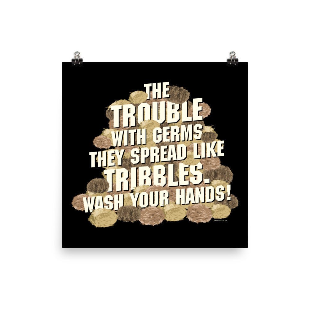 Star Trek: The Original Series Wash Your Hands Tribbles Stack Premium Satin Poster - Paramount Shop