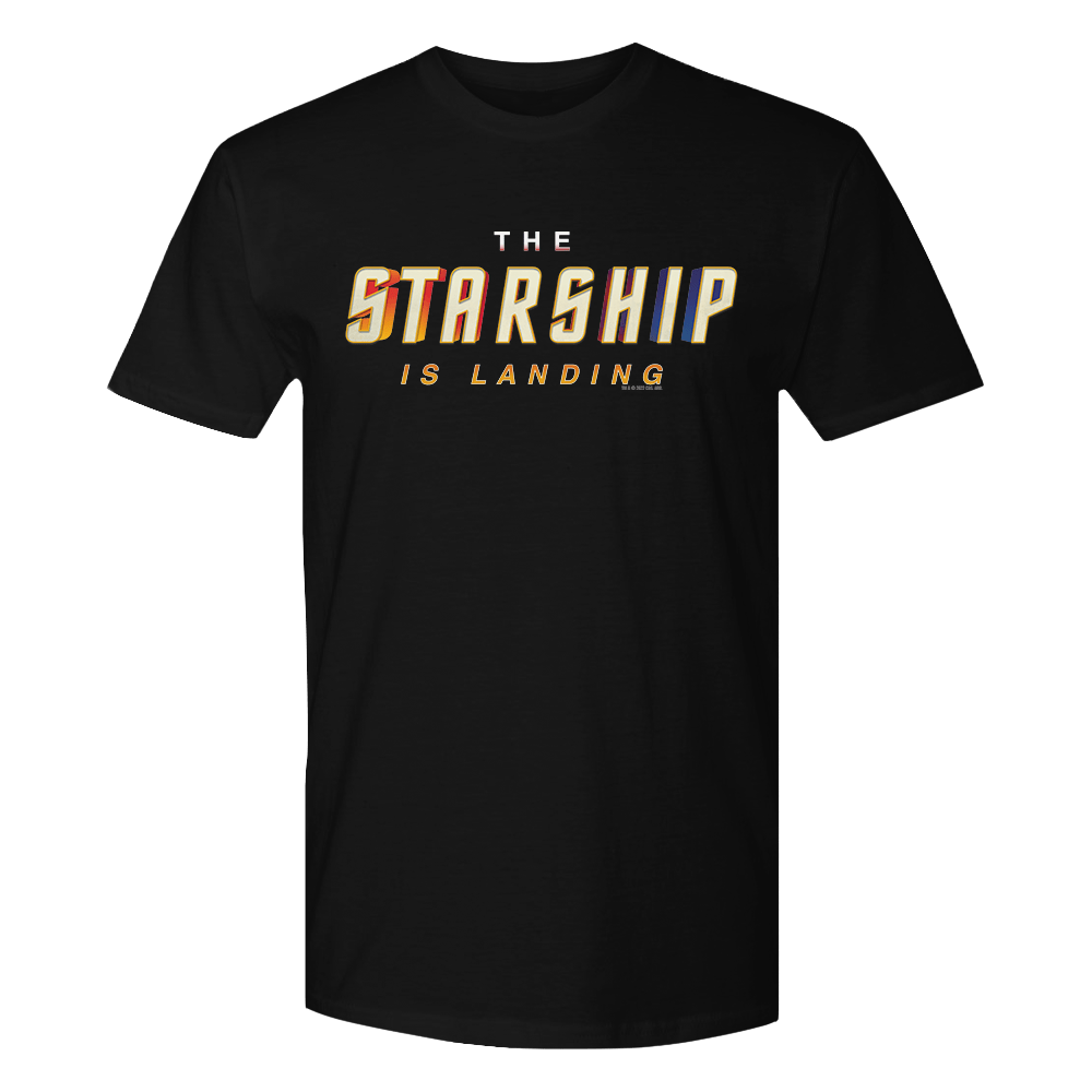 Star Trek The Starship Is Landing Adult Short Sleeve T - Shirt - Paramount Shop