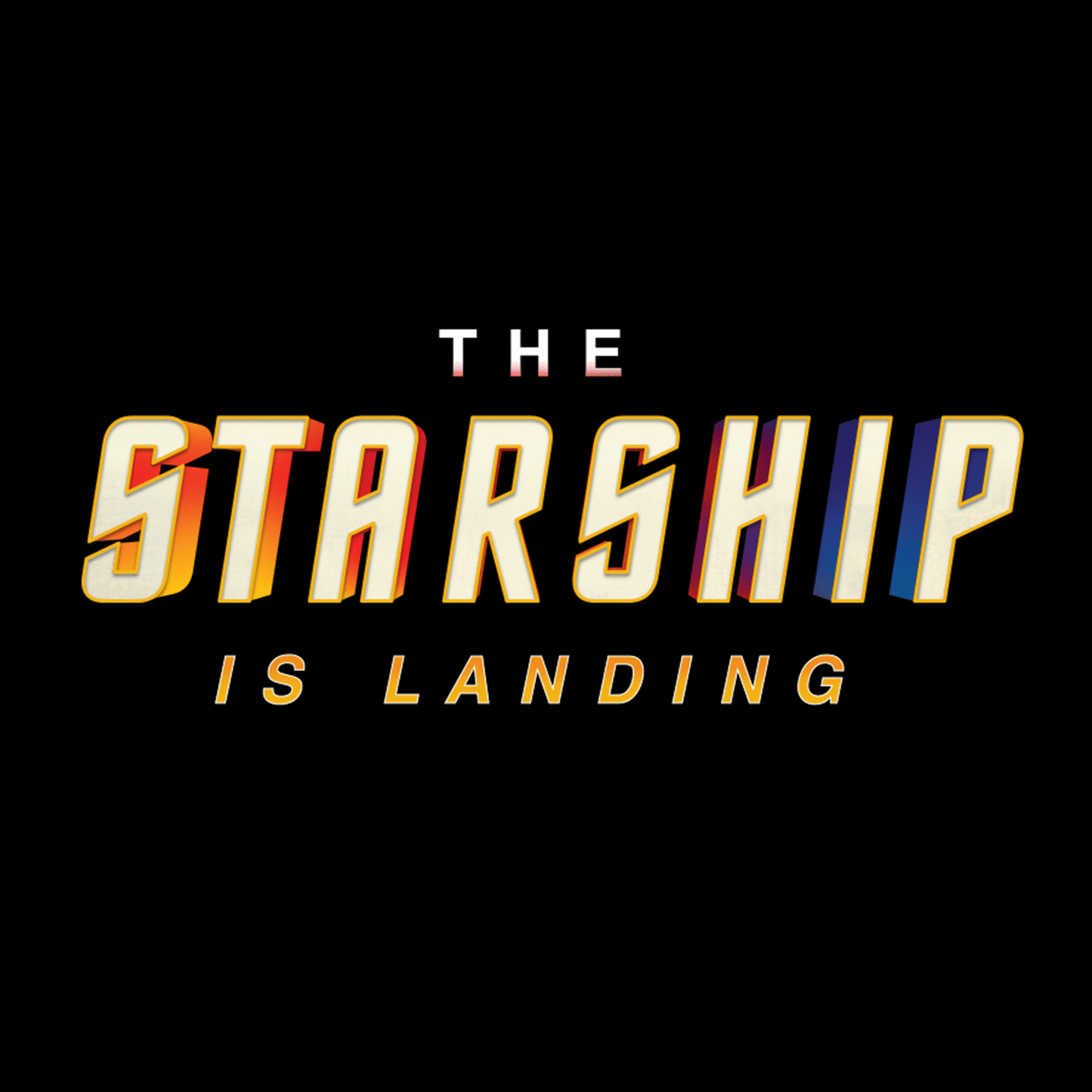 Star Trek The Starship Is Landing Black Mug - Paramount Shop