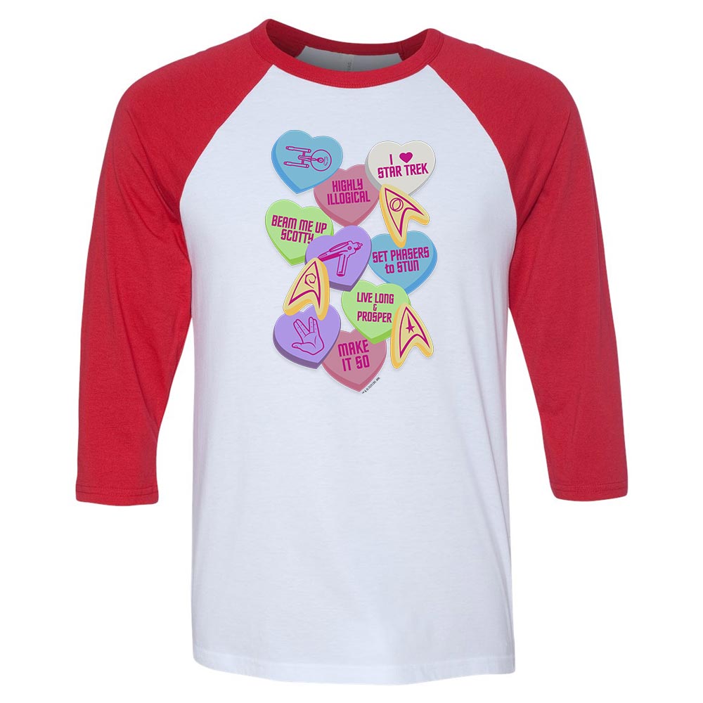 Star Trek Valentine's Day Collage 3/4 Sleeve Baseball T - Shirt - Paramount Shop