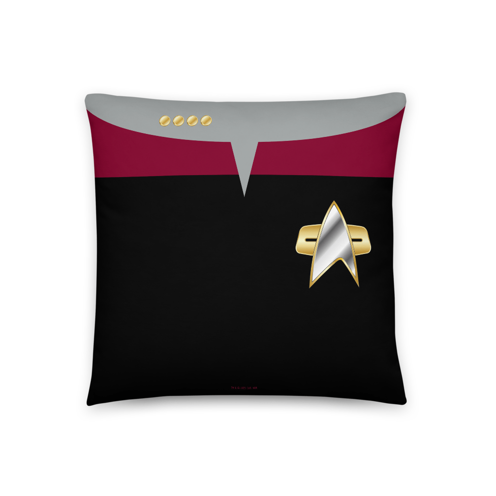 Star Trek: Voyager Command Uniform Throw Pillow - Paramount Shop