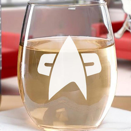 Star Trek: Voyager Delta Stemless Wine Glass - Paramount Shop