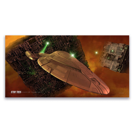 Star Trek: Voyager Ships of the Line Armored Voyager Removable Wall Peel - Paramount Shop