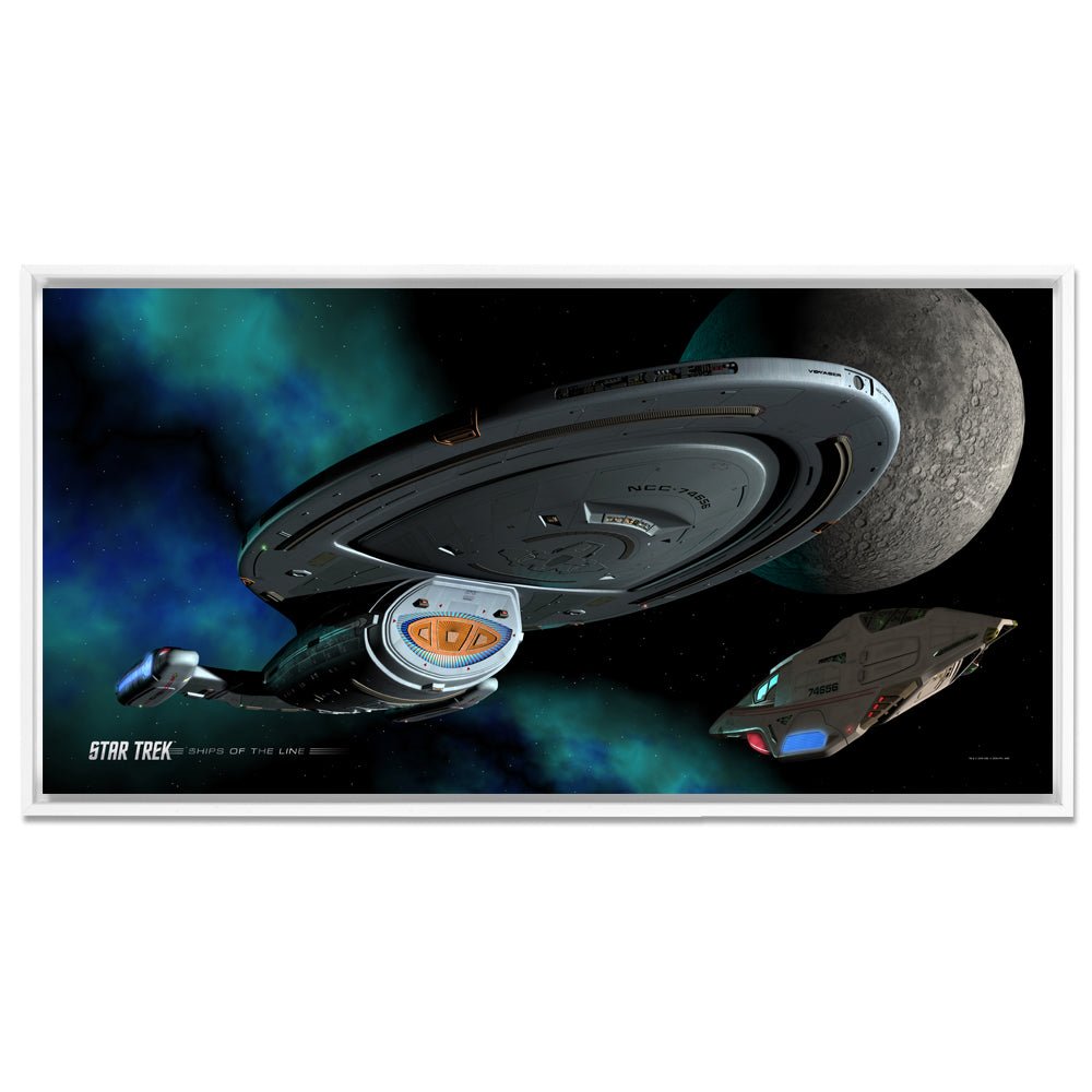 Star Trek: Voyager Ships of the Line Homeward Bound Floating Frame Wrapped Canvas - Paramount Shop