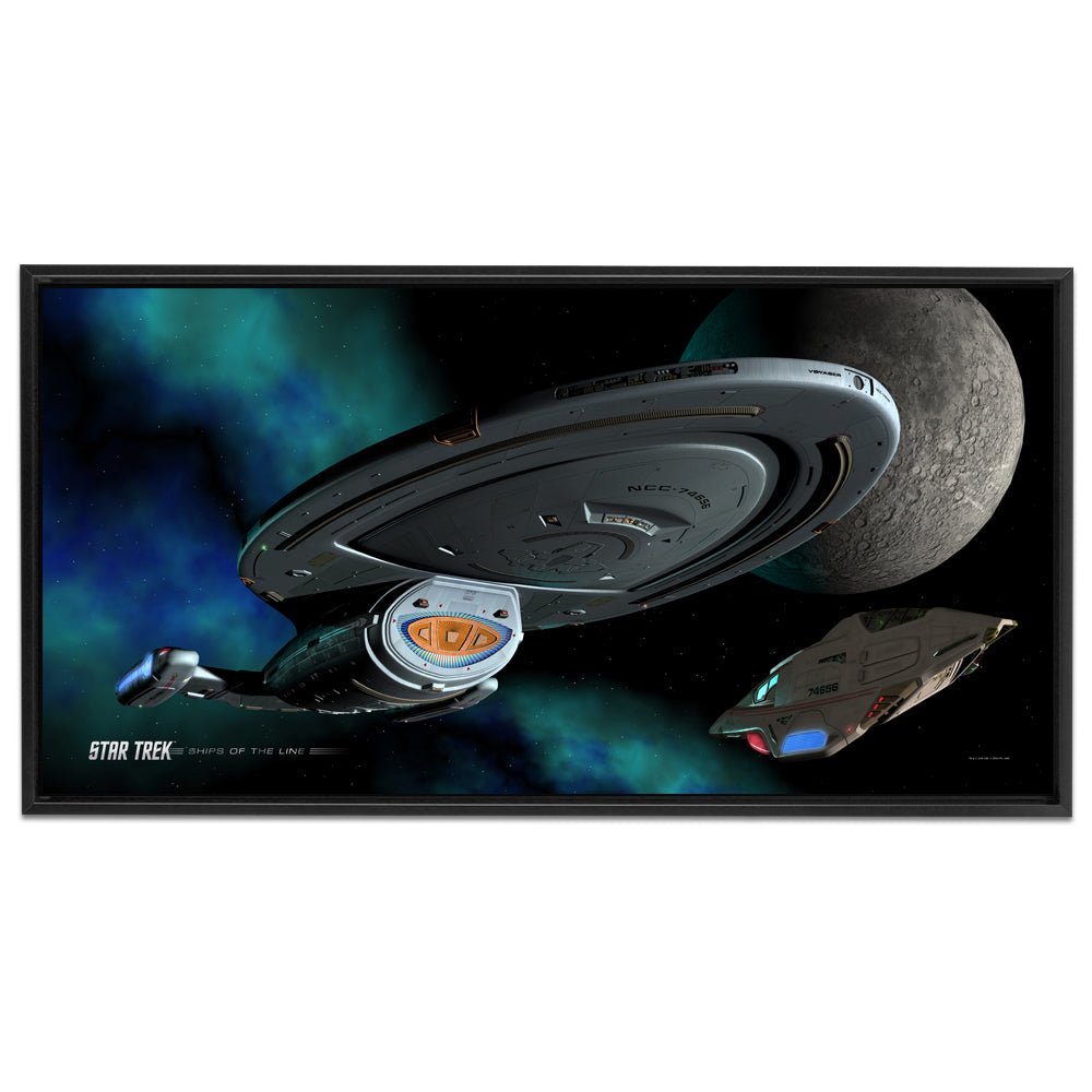 Star Trek: Voyager Ships of the Line Homeward Bound Floating Frame Wrapped Canvas - Paramount Shop