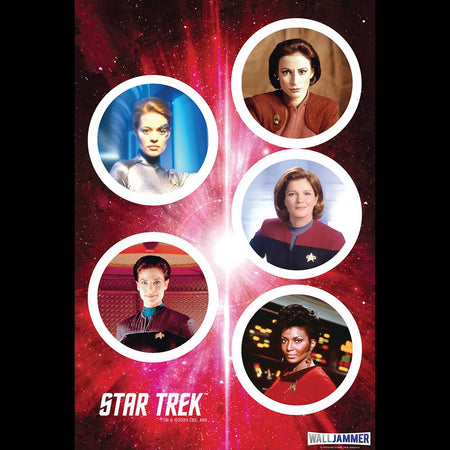 Star Trek Women Of Star Trek Wall Sticker Sheet - Paramount Shop