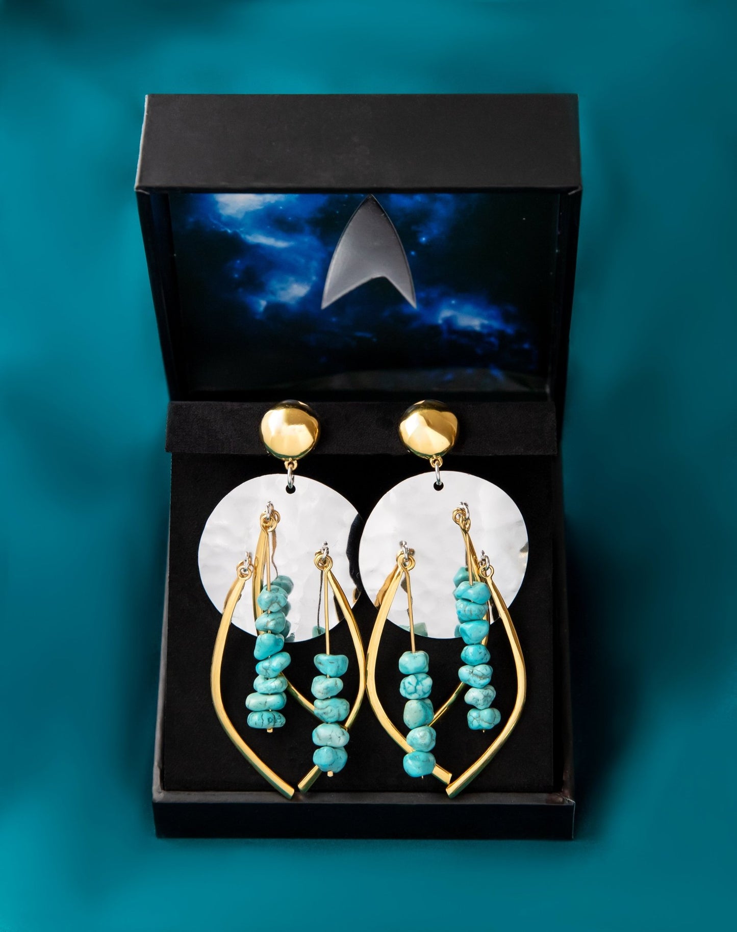 Star Trek X RockLove Guinan Turquoise Earrings - Paramount Shop
