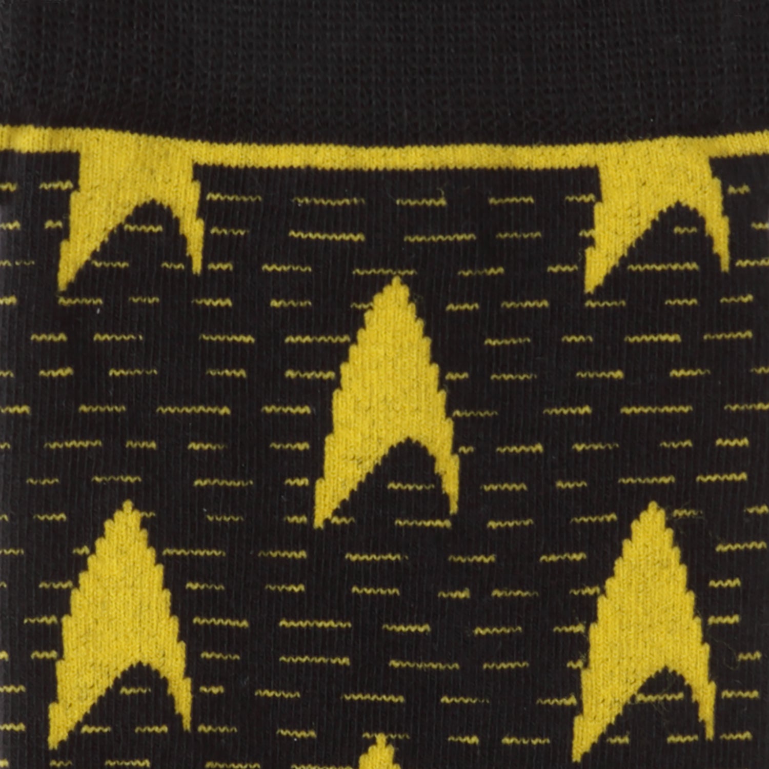 Star Trek Yellow Delta Shield Black Men's Socks - Paramount Shop