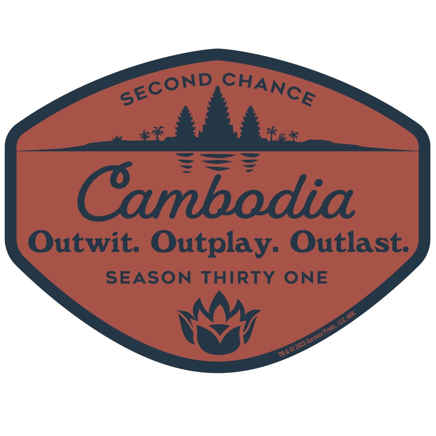 Survivor Cambodia Die Cut Sticker - Paramount Shop