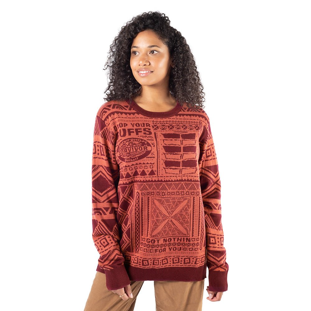 Survivor Drop Your Buffs Holiday Knitted Sweater - Paramount Shop