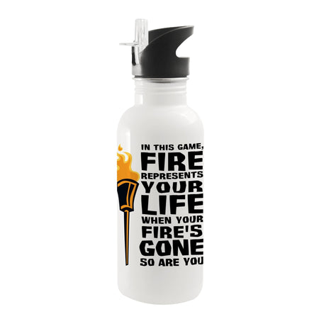 Survivor Fire Represents Life 20oz Screw Top Water Bottle - Paramount Shop