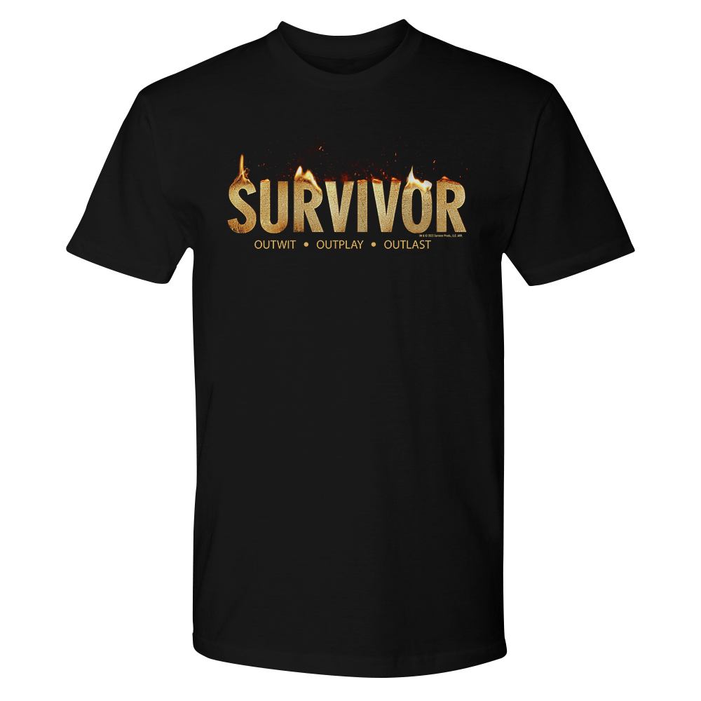 Survivor Flame Logo Adult Short Sleeve T - Shirt - Paramount Shop