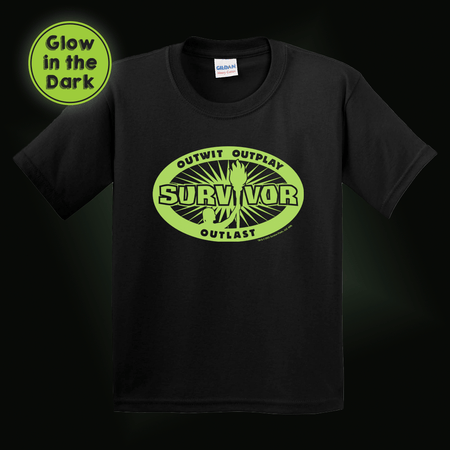 Survivor Glow In The Dark Youth T - Shirt - Paramount Shop