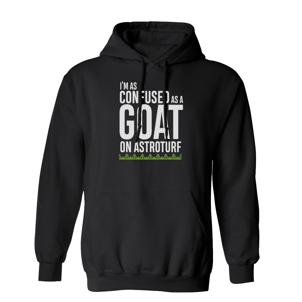 Survivor Goat On Astroturf Quote Hooded Sweatshirt - Paramount Shop
