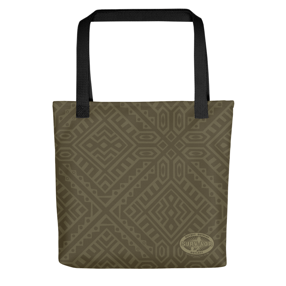 Survivor Green Tribal All Over Print Premium Tote Bag - Paramount Shop