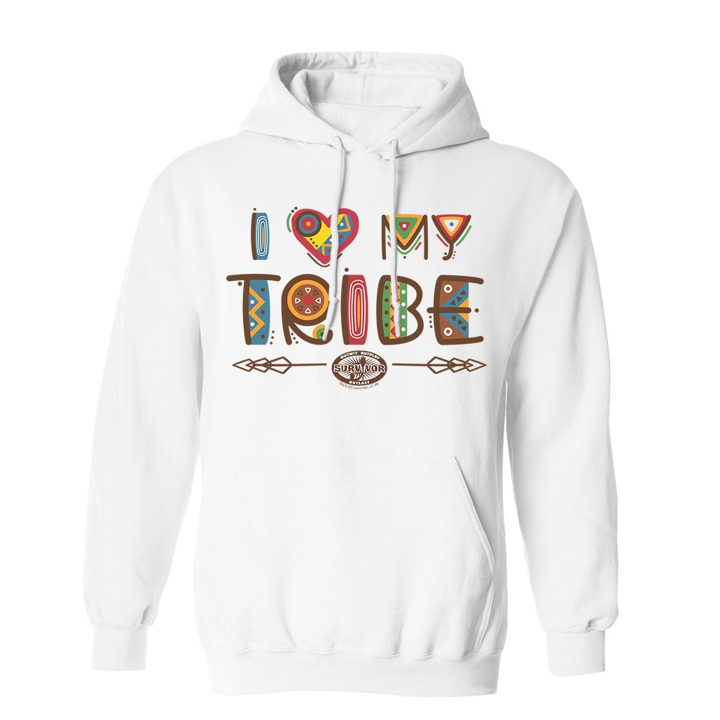Survivor I Love My Tribe Mashup Fleece Hooded Sweatshirt - Paramount Shop