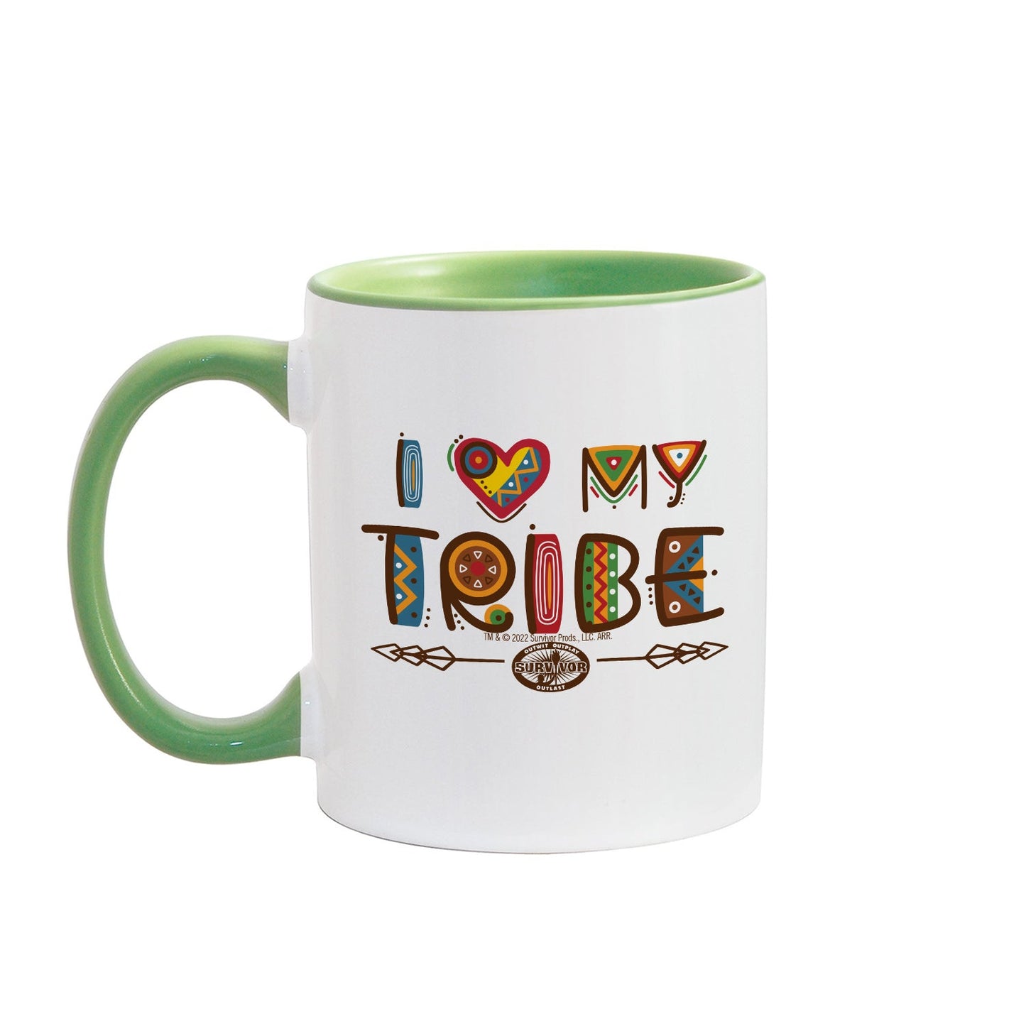Survivor I Love My Tribe Mashup Personalized Two - Tone Mugs - Paramount Shop
