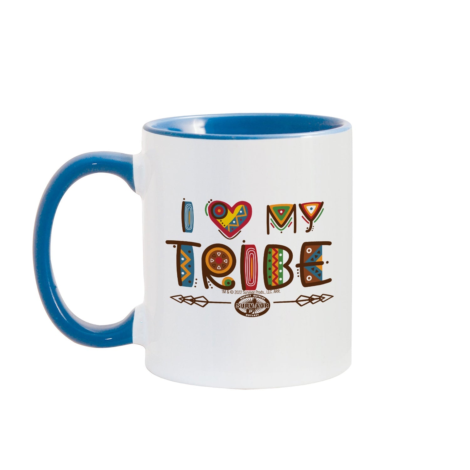 Survivor I Love My Tribe Mashup Personalized Two - Tone Mugs - Paramount Shop