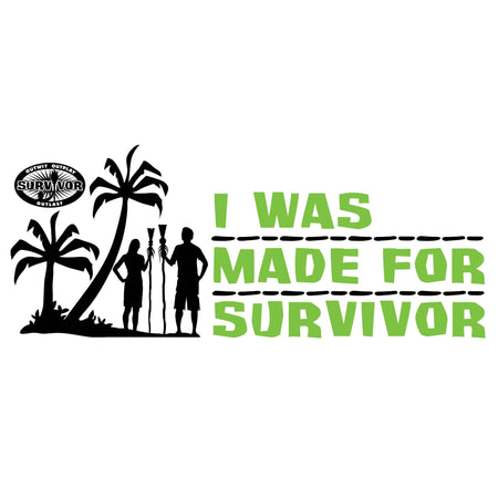 Survivor I Was Made For Survivor 20oz Screw Top Water Bottle - Paramount Shop