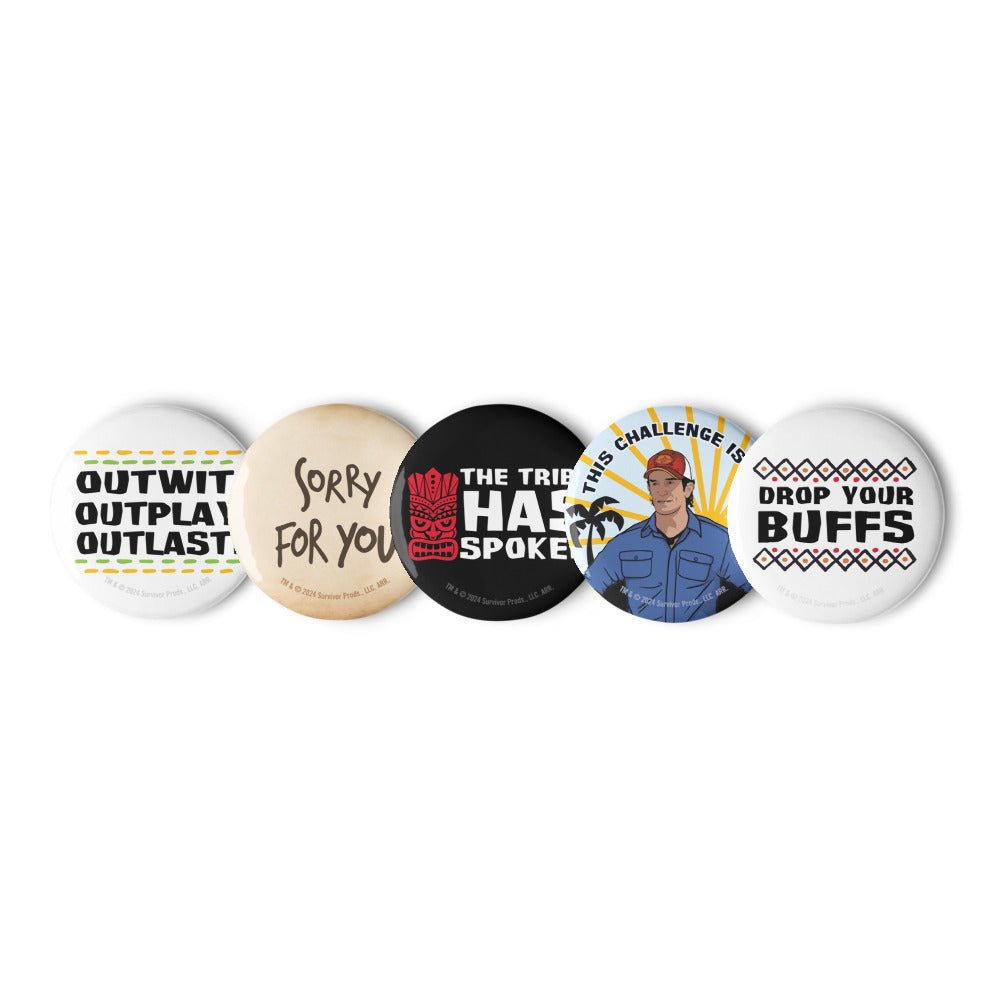 Survivor Jeff's Quotes Pin Set - Paramount Shop