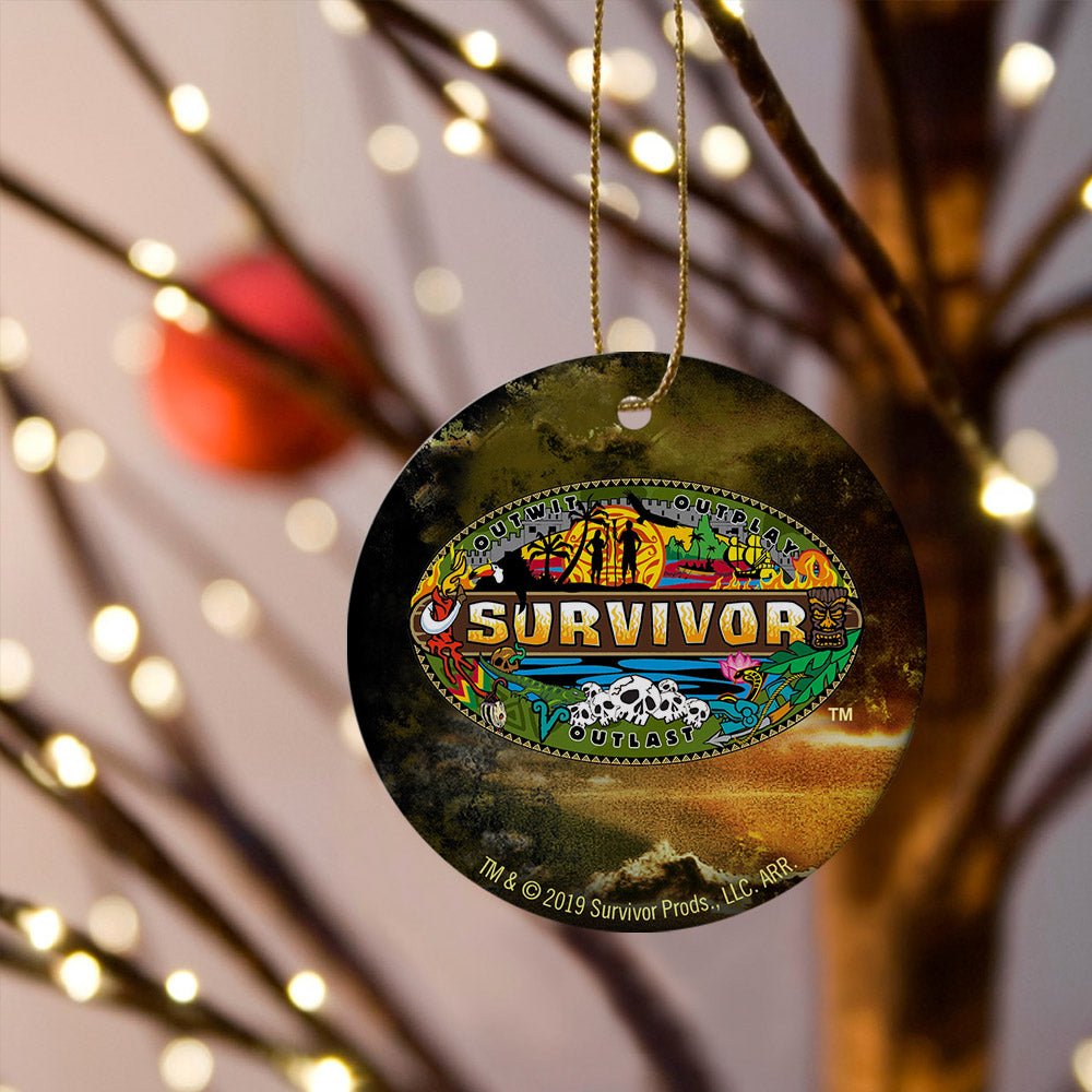 Survivor Mashup Logo Double Sided Ornament - Paramount Shop