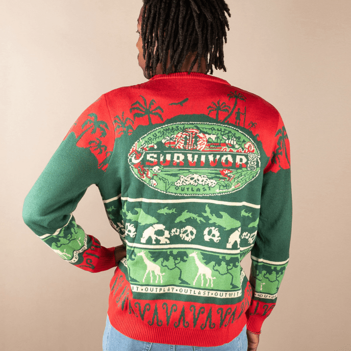Survivor Mashup Logo Knitted Holiday Sweater - Paramount Shop