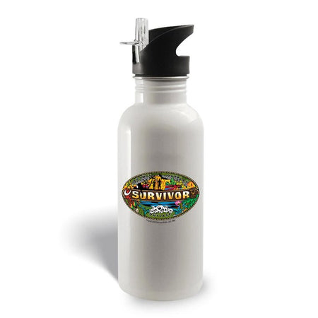 Survivor Mashup Logo Stainless Steel Water Bottle - Paramount Shop
