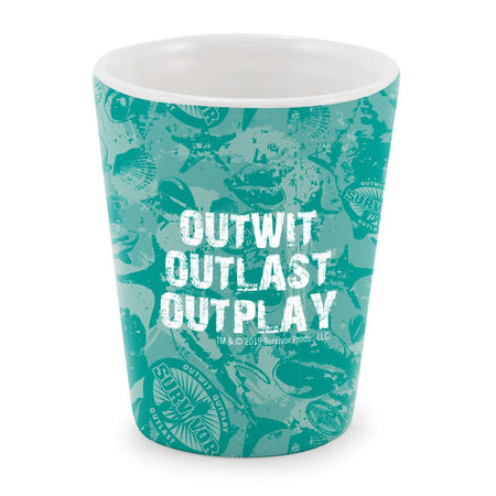 Survivor Outwit, Outplay, Outlast Ceramic Shot Glass - Paramount Shop