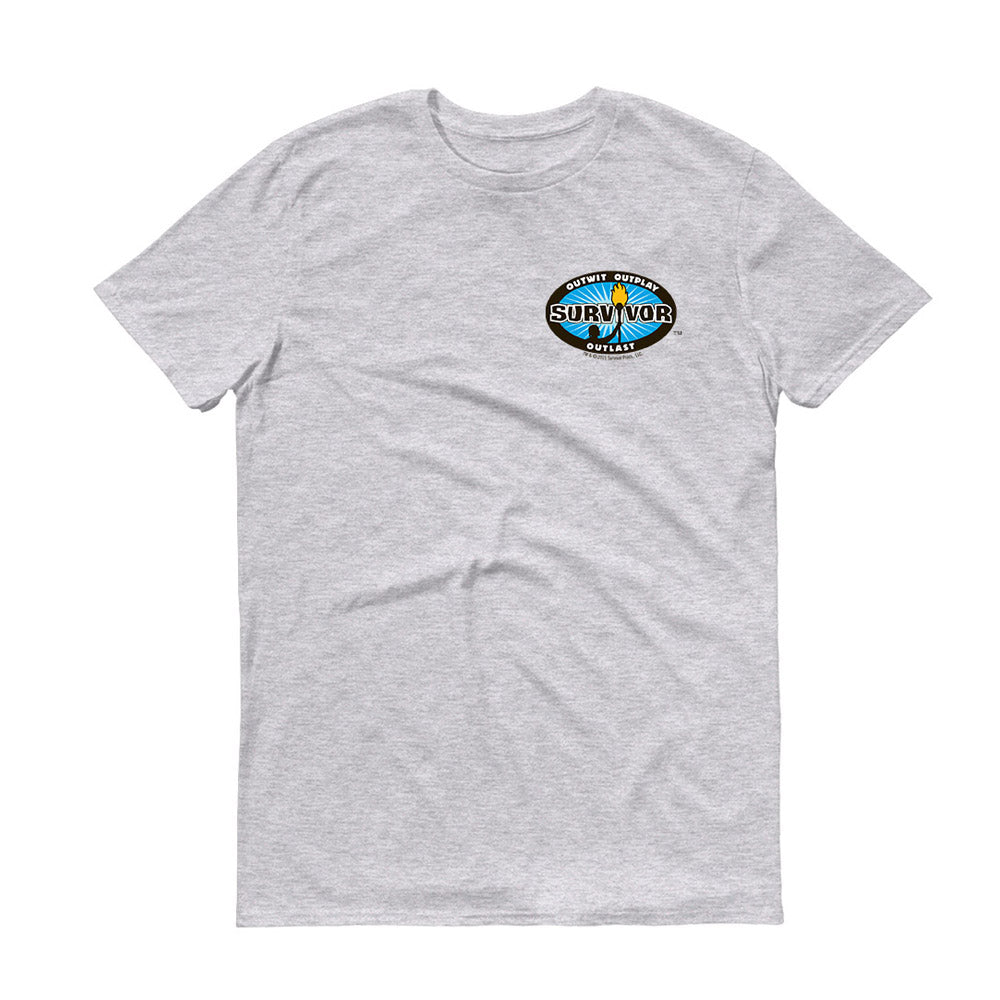 Survivor Outwit, Outplay, Outlast Chest Logo Adult Short Sleeve T - Shirt - Paramount Shop