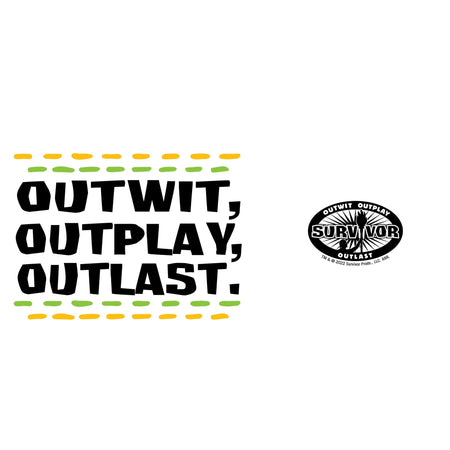 Survivor Outwit, Outplay, Outlast Lines 20oz Screw Top Water Bottle - Paramount Shop