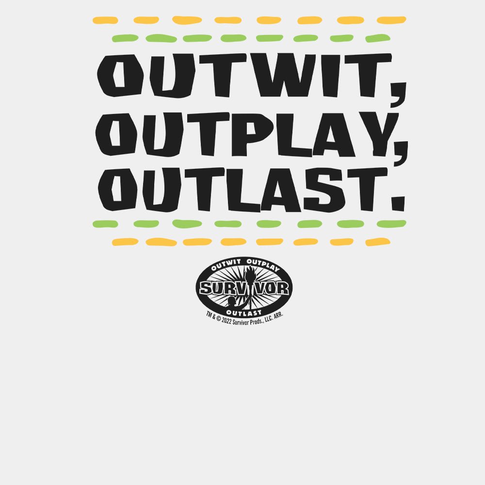Survivor Outwit, Outplay, Outlast Lines Kids Short Sleeve T - Shirt - Paramount Shop