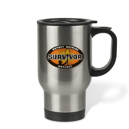 Survivor Outwit, Outplay, Outlast Logo Travel Mug - Paramount Shop