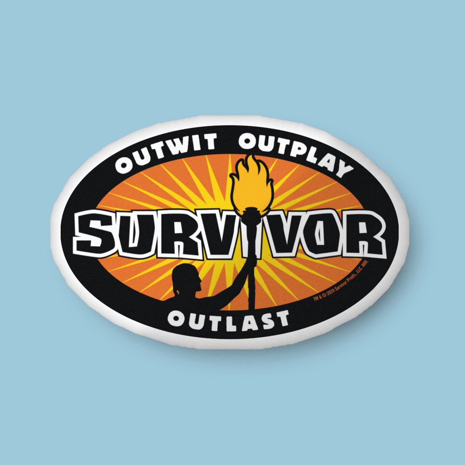 Survivor Outwit, Outplay, Outlast Pillow - Paramount Shop