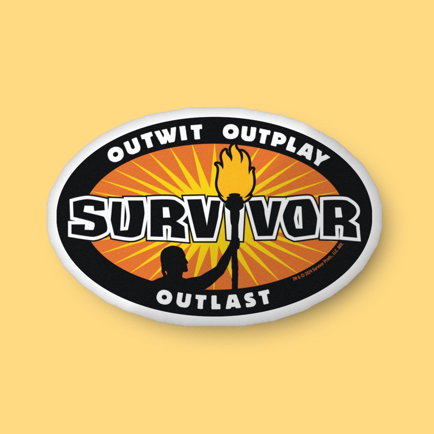 Survivor Outwit, Outplay, Outlast Pillow - Paramount Shop