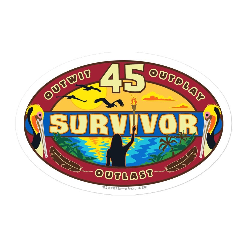 Survivor Season 45 Logo Sticker - Paramount Shop