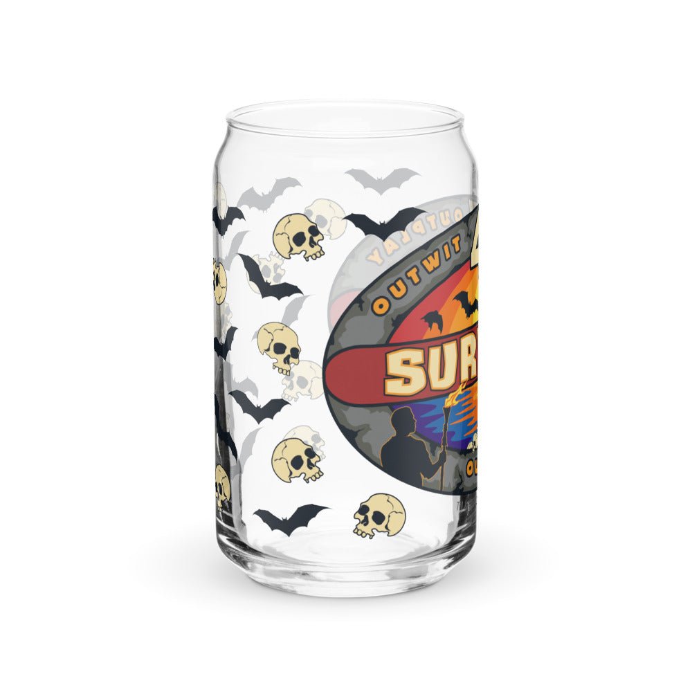 Survivor Season 47 Logo Can - Shaped Glass - Paramount Shop