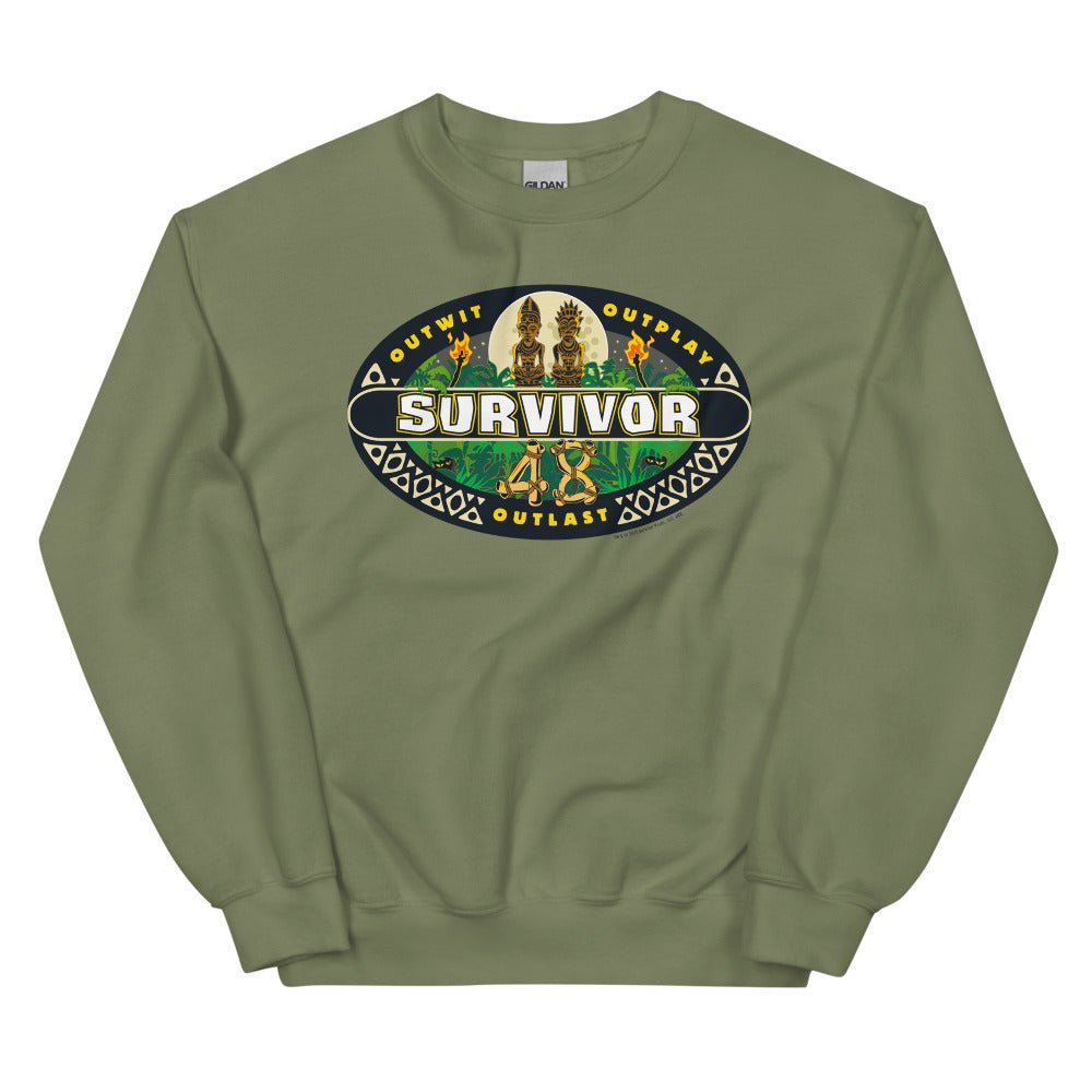 Survivor Saison 48 Logo Unisex Sweatshirt mit Rundhalsausschnitt