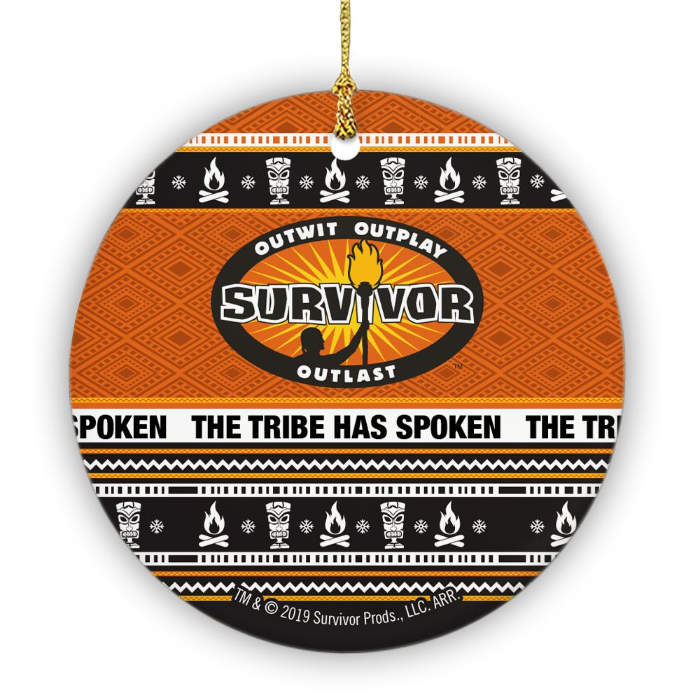 Survivor The Tribe Has Spoken Round Ceramic Ornament - Paramount Shop