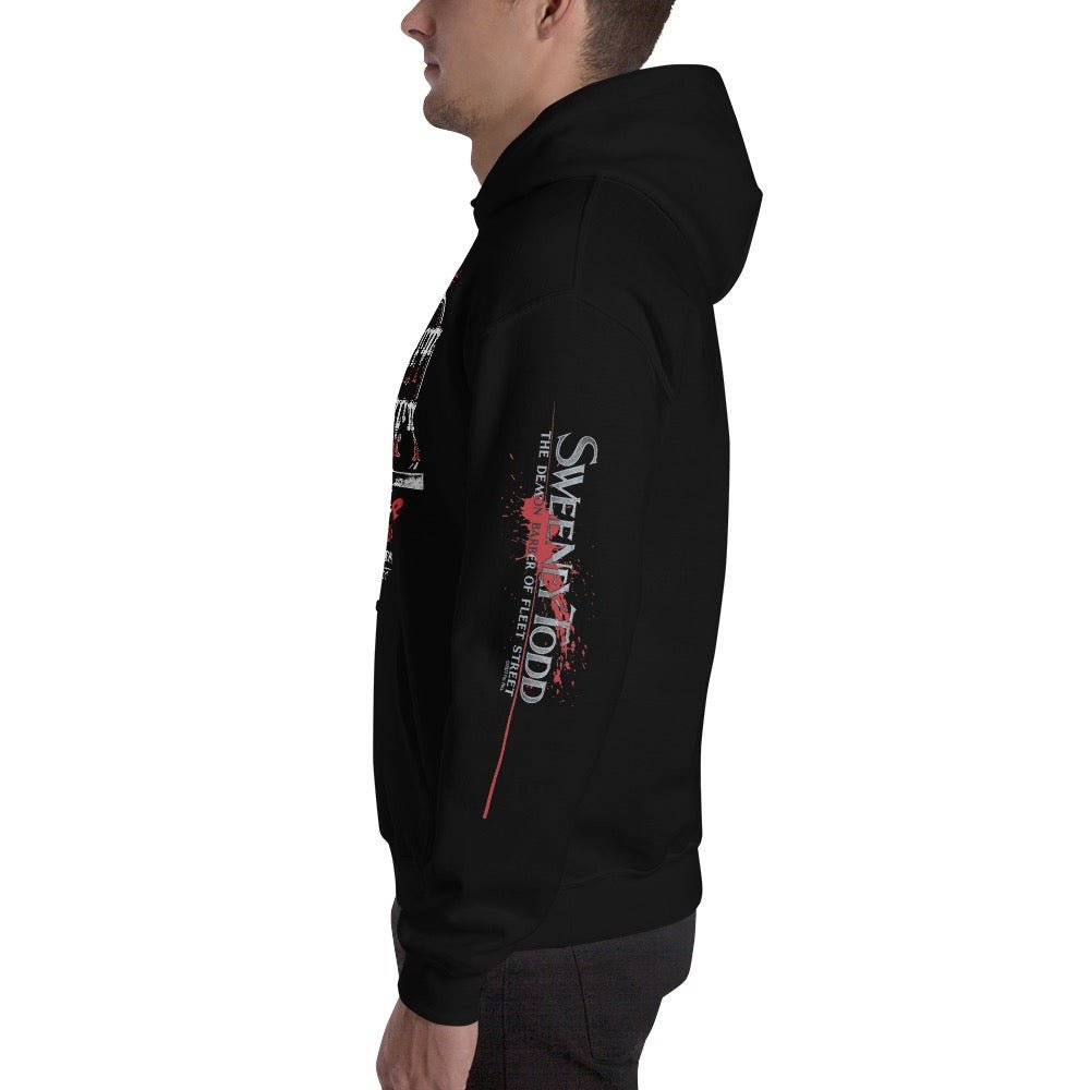 printful2 Sweeney Todd Fleet Street Hoodie Black M