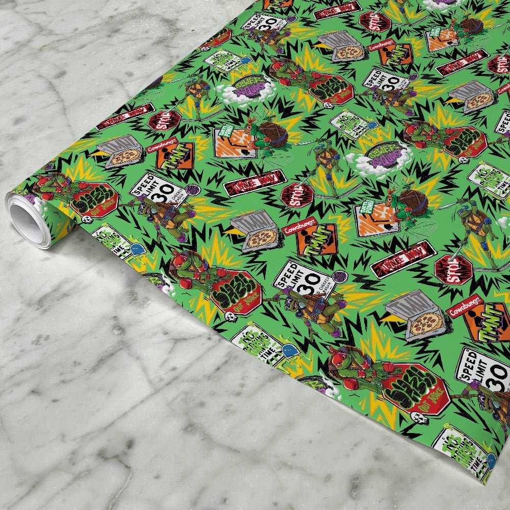 Teenage Mutant Ninja Turtles: Mutant Mayhem Pattern Wrapping Paper - Paramount Shop