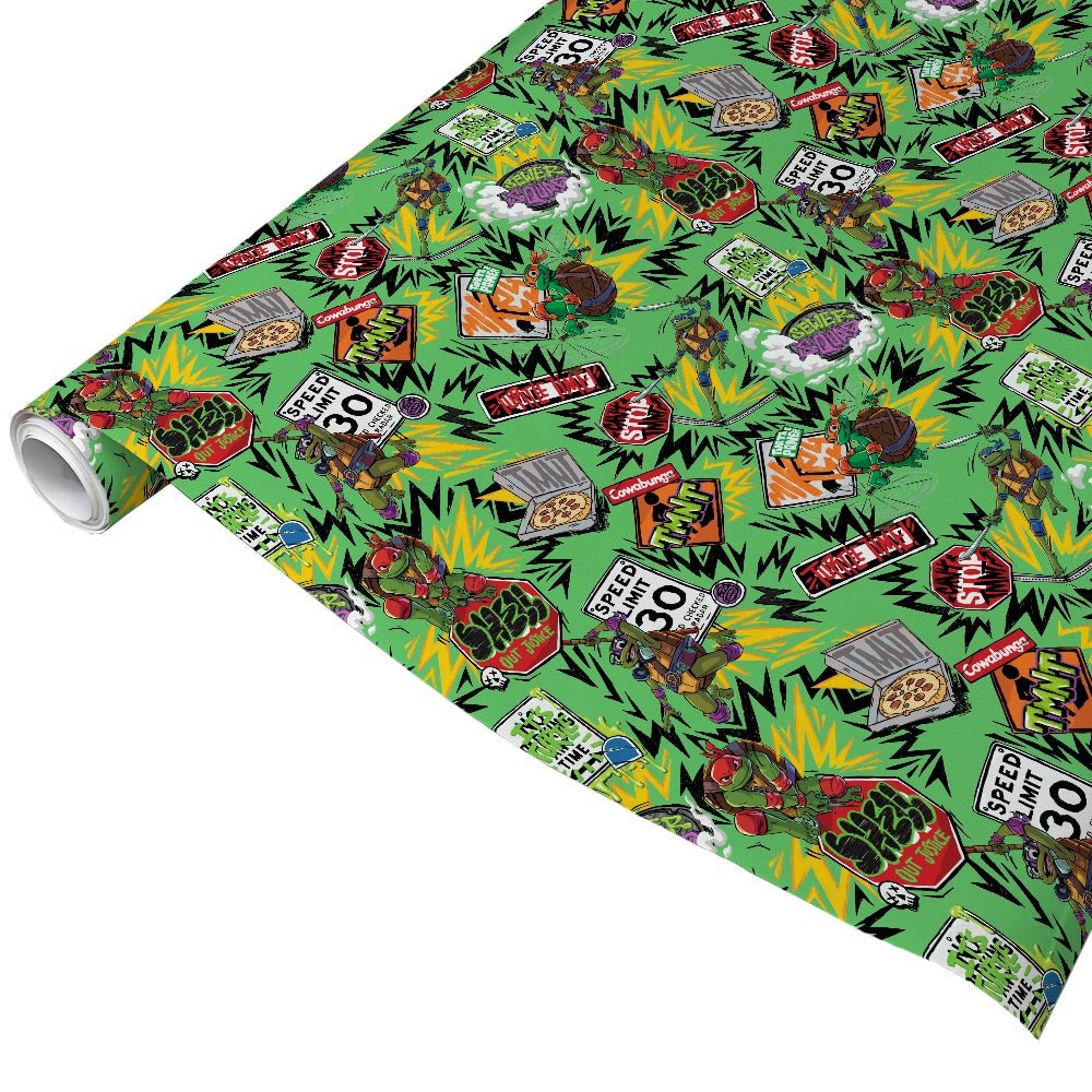 Teenage Mutant Ninja Turtles: Mutant Mayhem Pattern Wrapping Paper