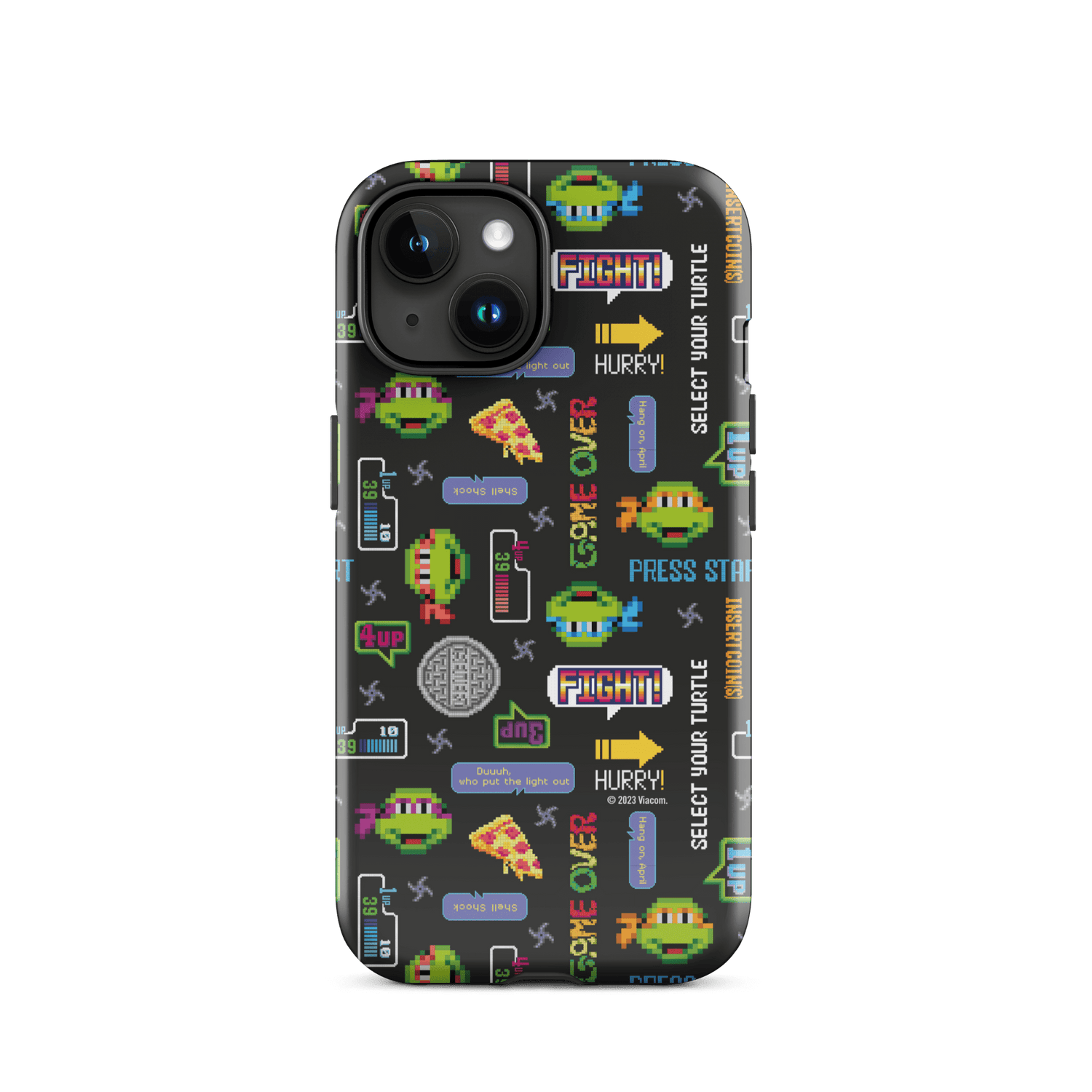 Teenage Mutant Ninja Turtles Video Game Pattern Tough Phone Case - iPhone - Paramount Shop