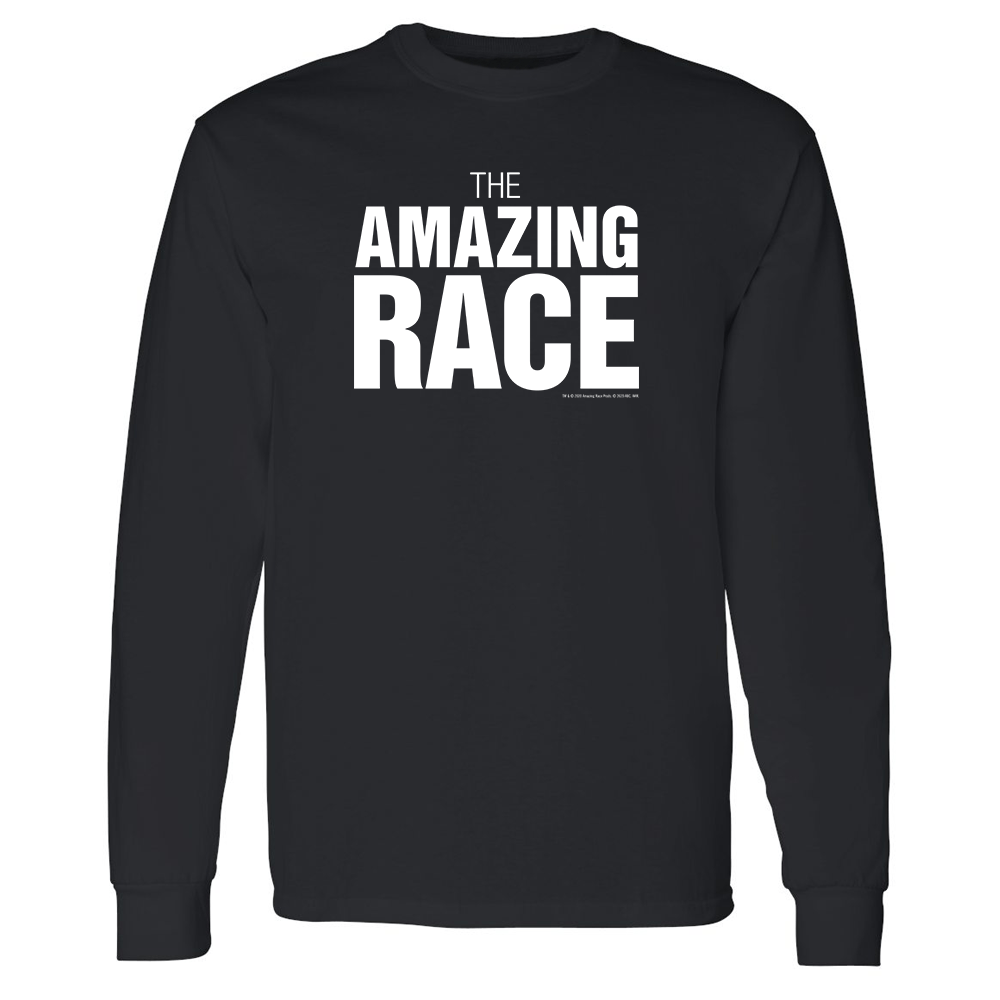 The Amazing Race One Color Logo Adult Long Sleeve T - Shirt - Paramount Shop